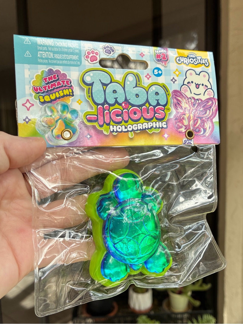ORB Curiosities Tabalicious Holographic Squishy – Turtle (Series #2)